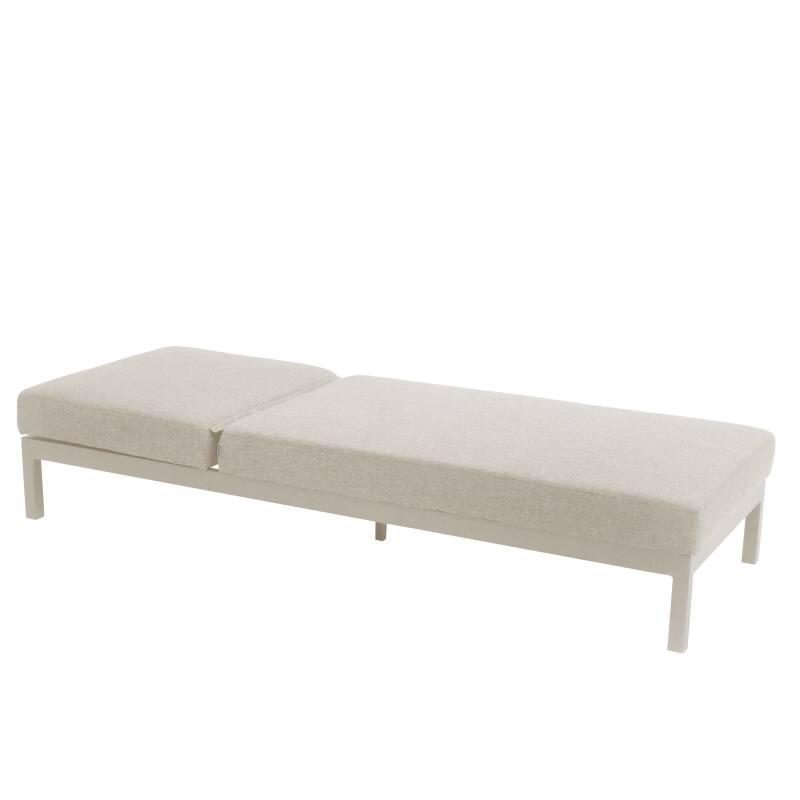 Sdraio da giardino in aluminio reclinabile in 5 posizioni con cuscino (3/8)