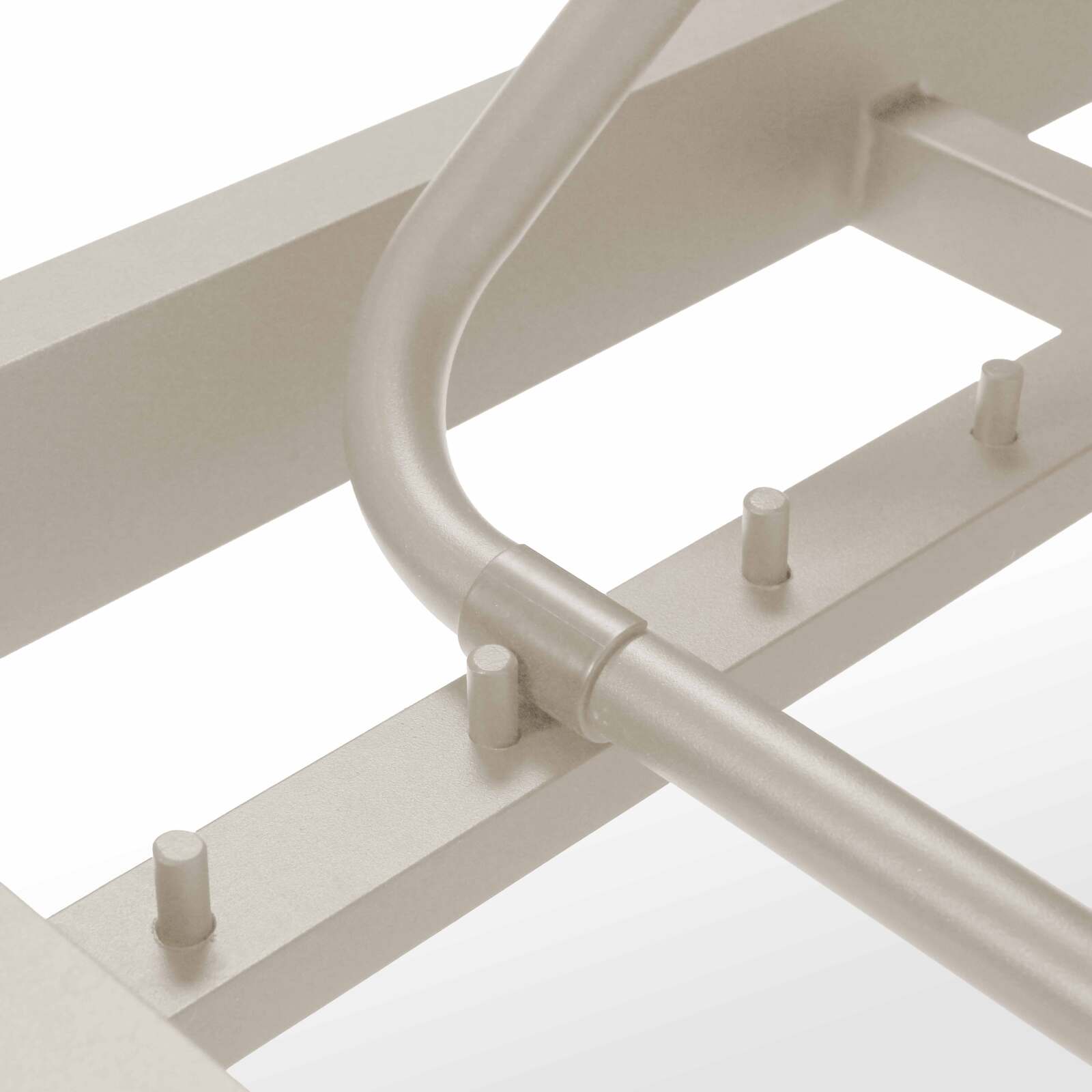 Sdraio da giardino in aluminio reclinabile in 5 posizioni con cuscino