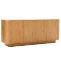 Buffet effetto legno FSC® 4 ante 180 cm stile scandinavo