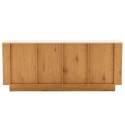 Buffet effetto legno FSC® 4 ante 180 cm stile scandinavo