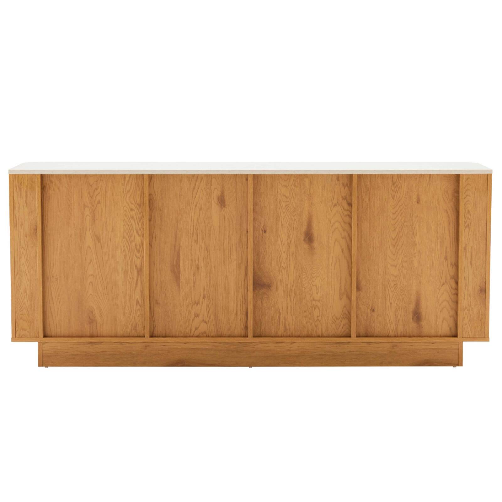 Buffet effetto legno FSC® 4 ante 180 cm stile scandinavo