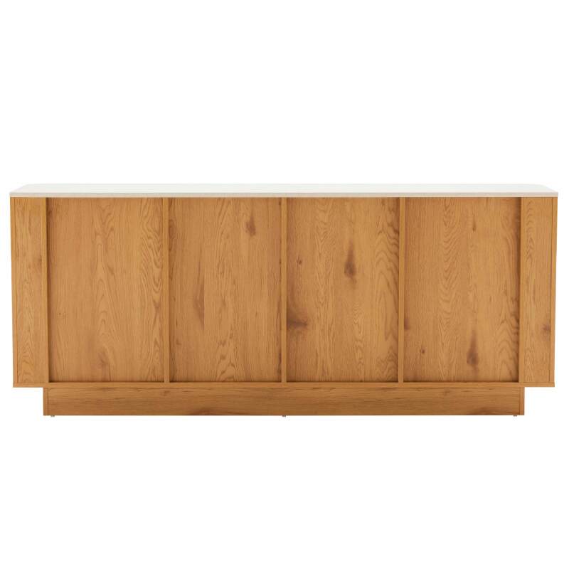 Buffet effetto legno FSC® 4 ante 180 cm stile scandinavo (4/7)