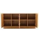 Buffet effetto legno FSC® 4 ante 180 cm stile scandinavo