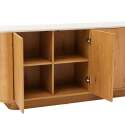 Buffet effetto legno FSC® 4 ante 180 cm stile scandinavo