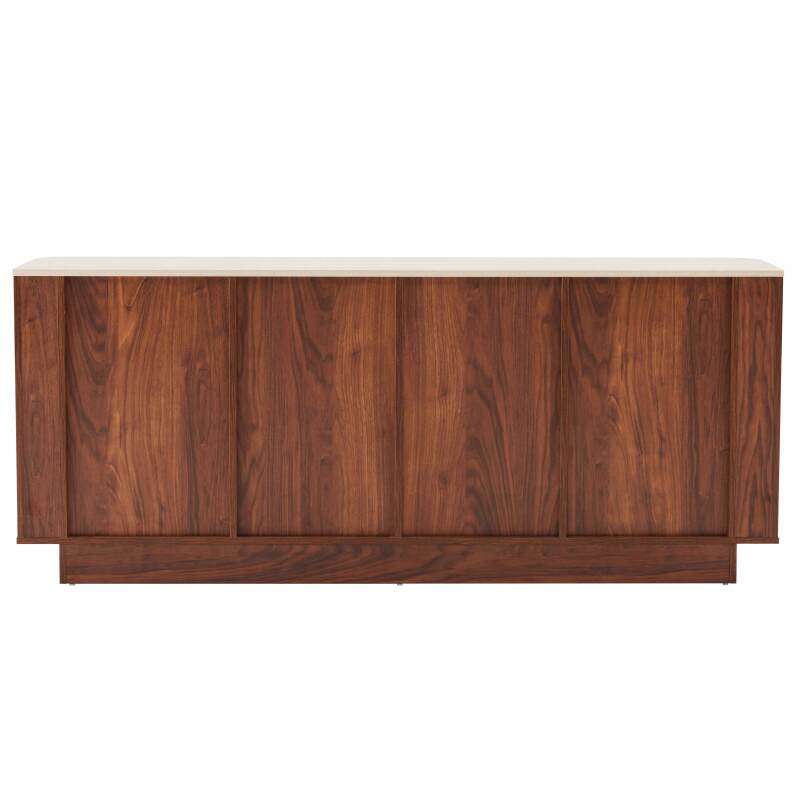 Buffet effetto legno FSC® 4 ante 180 cm stile scandinavo (4/7)