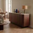 Buffet effetto legno FSC® 4 ante 180 cm stile scandinavo - Lifestyle