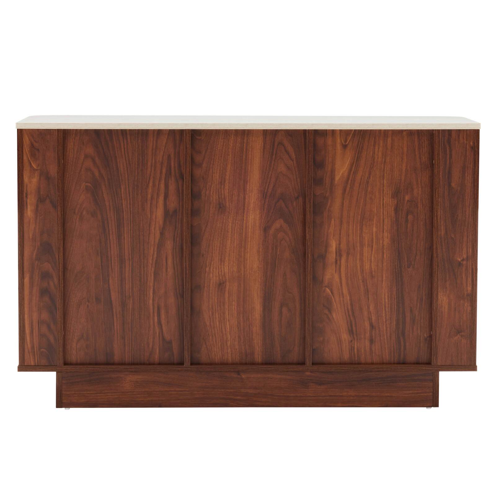 Buffet effetto legno FSC® 3 ante 120 cm stile scandinavo