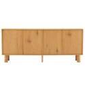 Buffet effetto legno FSC® 4 ante 180 cm stile scandinavo