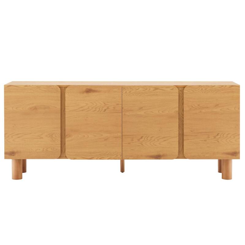 Buffet effetto legno FSC® 4 ante 180 cm stile scandinavo (3/7)