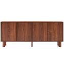 Buffet effetto legno FSC® 4 ante 180 cm stile scandinavo