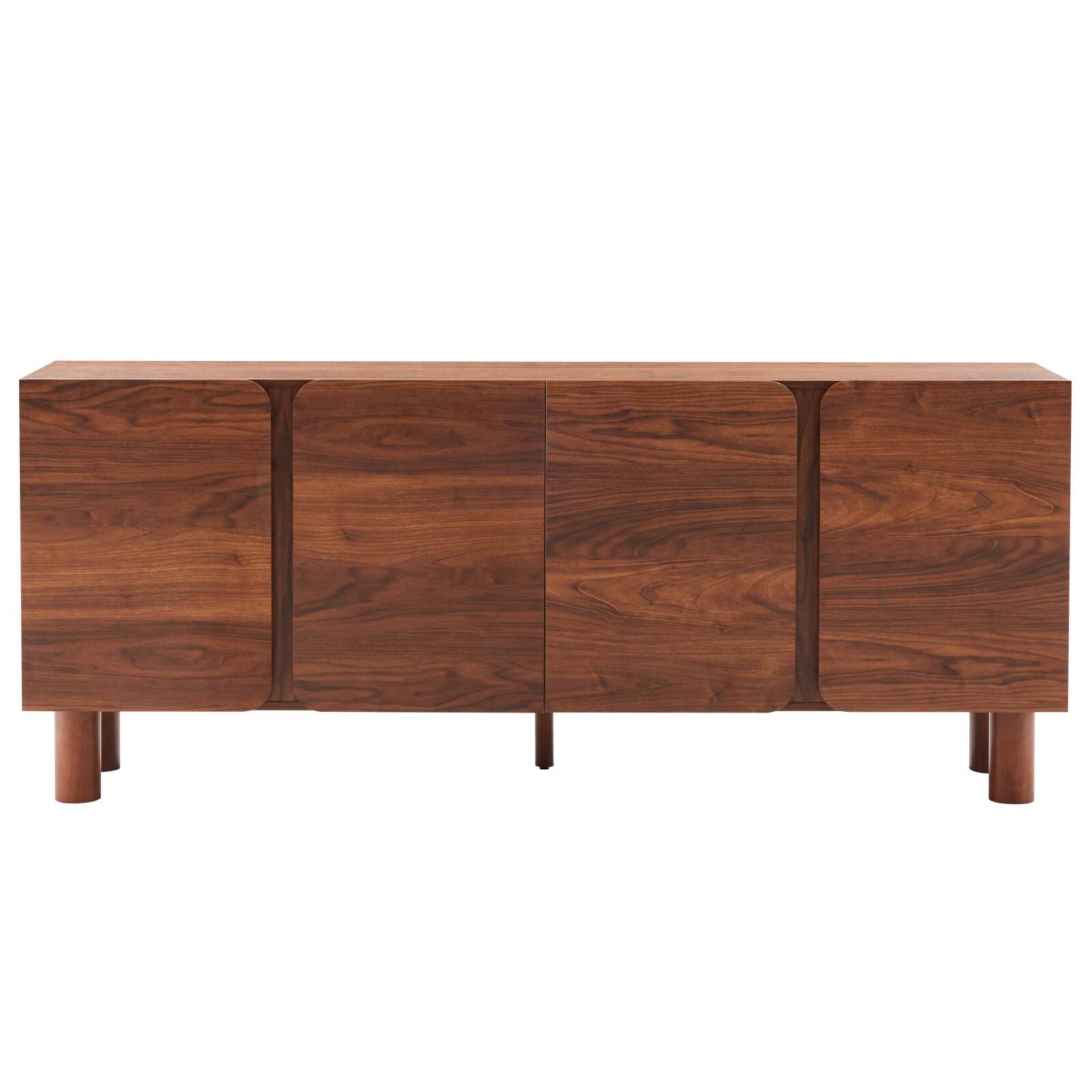Buffet effetto legno FSC® 4 ante 180 cm stile scandinavo