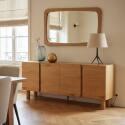 Buffet effetto legno FSC® 4 ante 180 cm stile scandinavo - Lifestyle