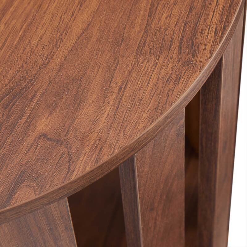 Tavolino da salotto effetto legno FSC® rotondo Ø50 cm (6/7)