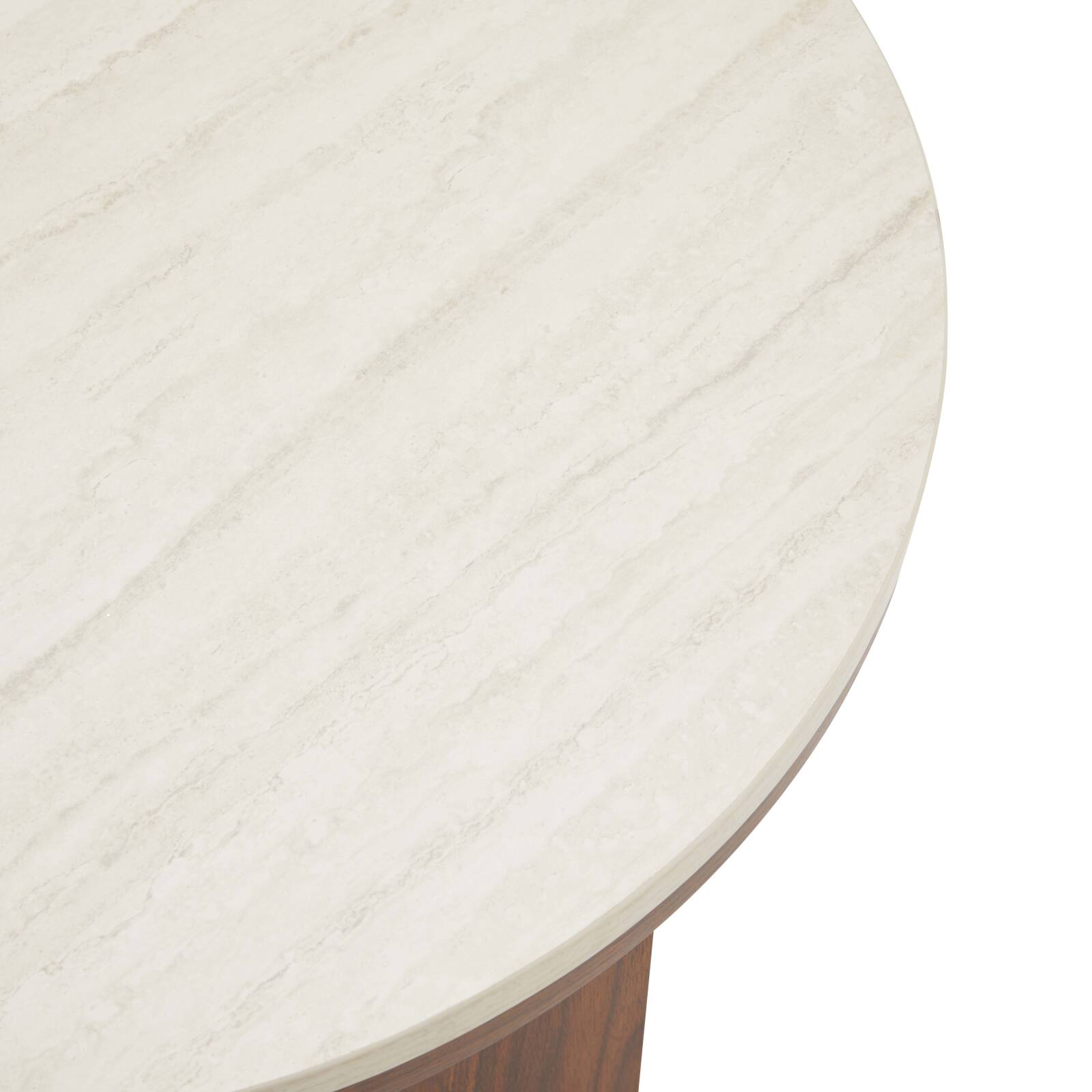 Tavolino da salotto effetto legno FSC® rotondo Ø80 cm