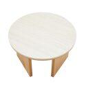 Tavolino da salotto effetto legno FSC® rotondo Ø80 cm
