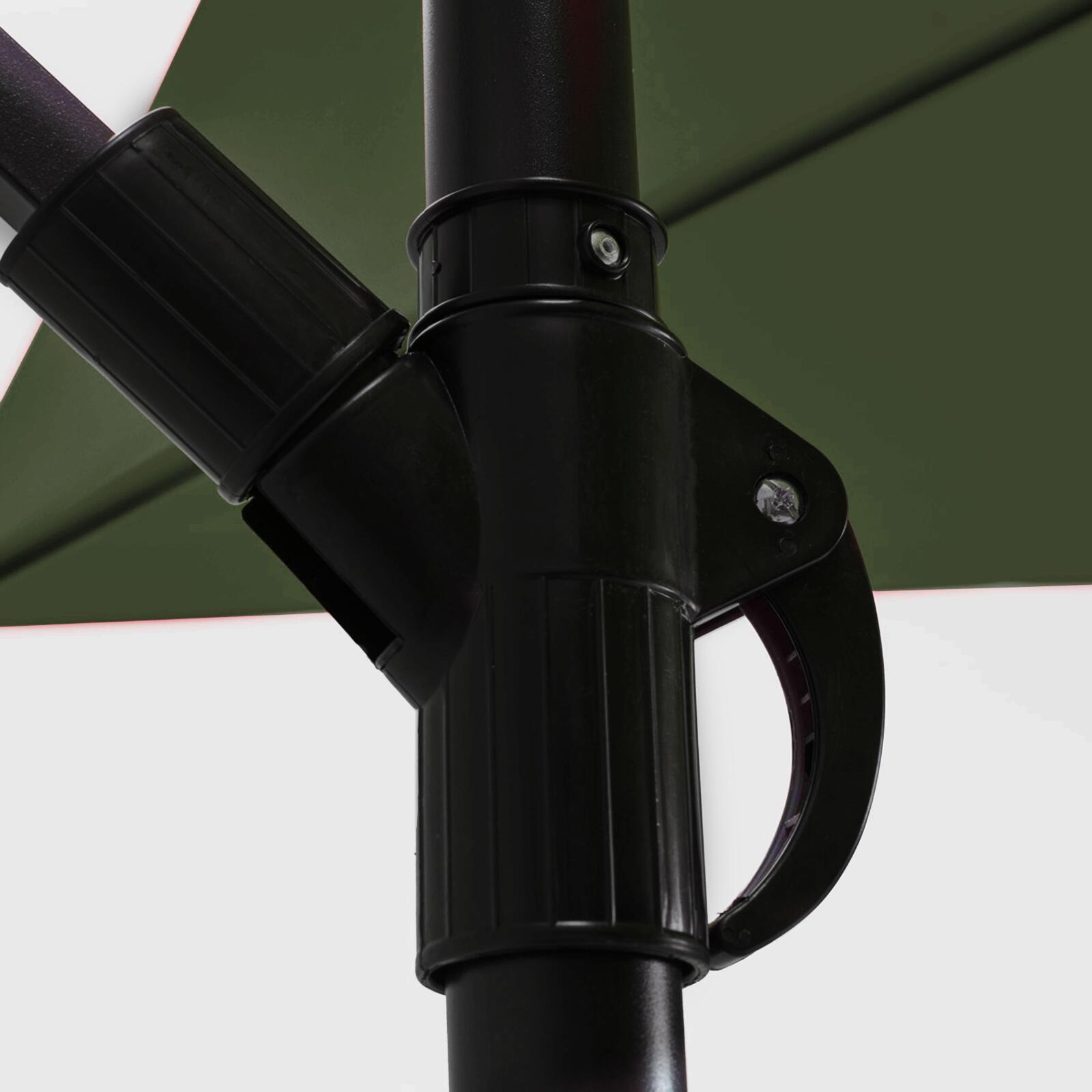 Ombrellone a braccio 3x3 m quadrato  e 4 lastre di zavorra riempibili