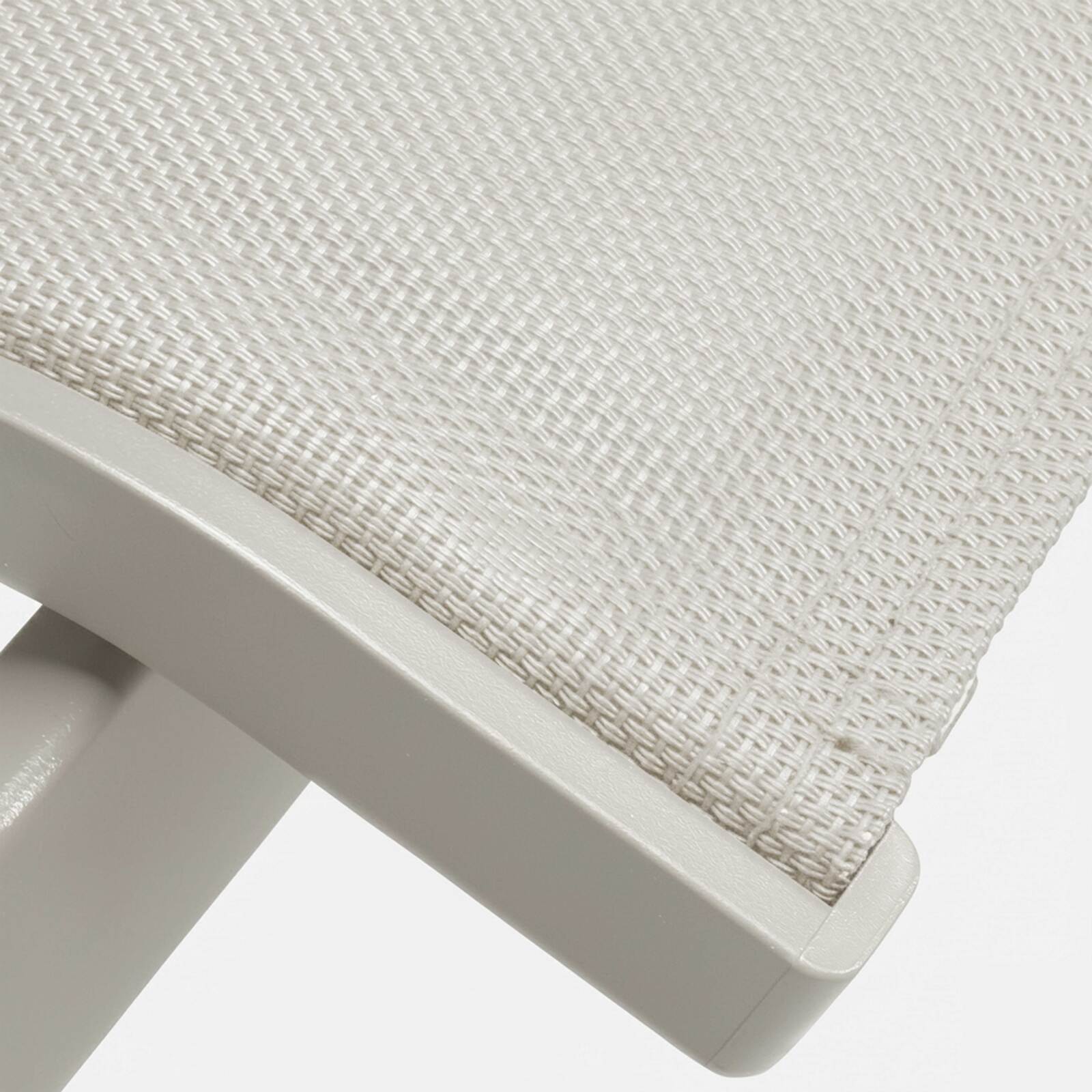 Sedie da giardino in alluminio e Textilene con braccioli - Set di 2