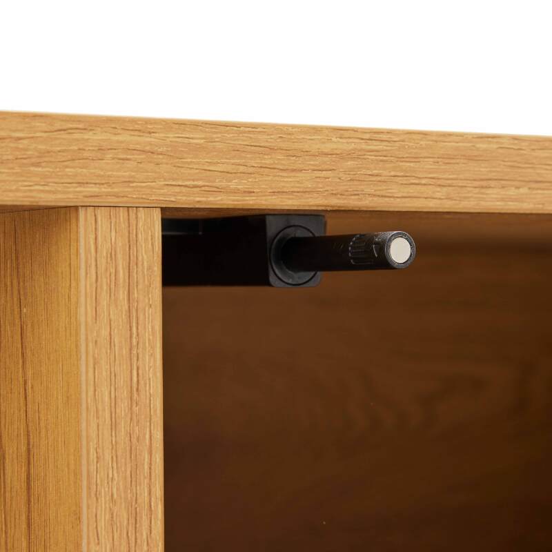 Mobile TV in effetto legno FSC® 160 cm stile boho (7/9)