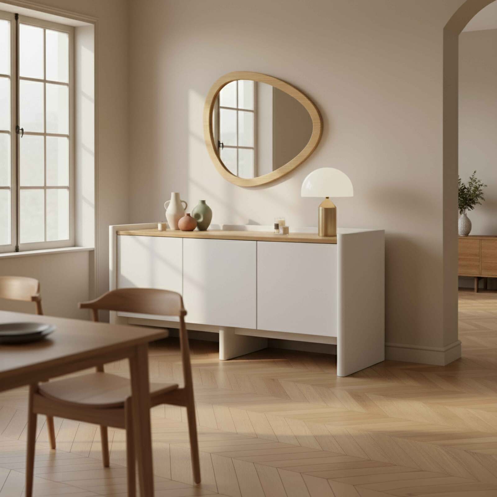 Buffet tinta unita 3 ante 140 cm