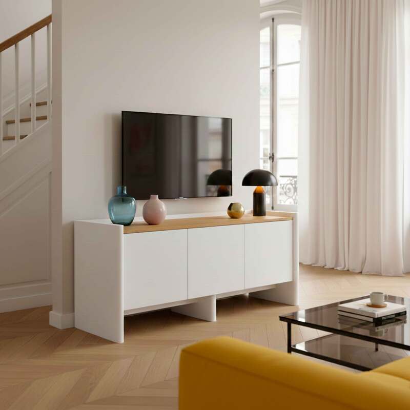 Mobile TV colorato 120 cm stile retrò (2/8)