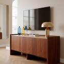 Mobile TV in effetto legno 120 cm con mensola