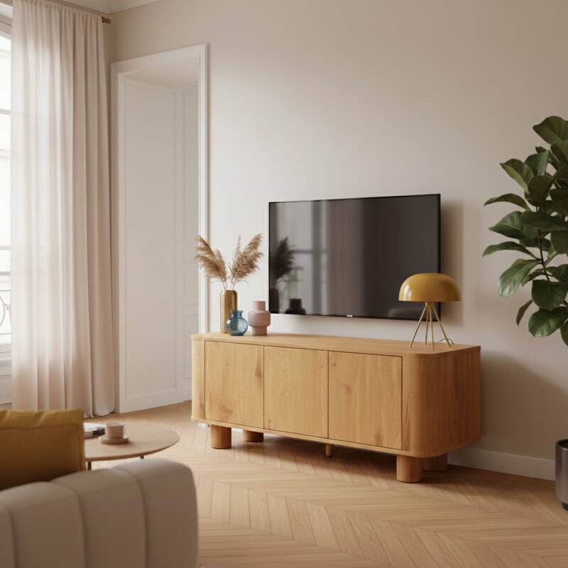 Mobile TV in effetto legno 120 cm