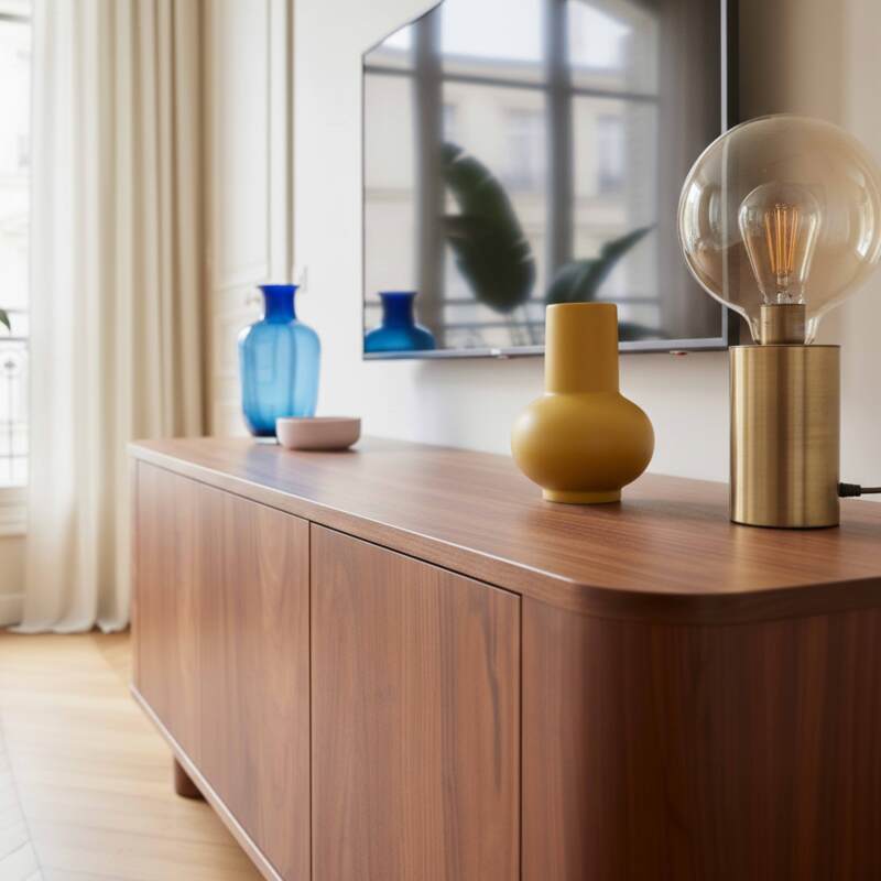 Mobile TV in effetto legno 120 cm (3/8)