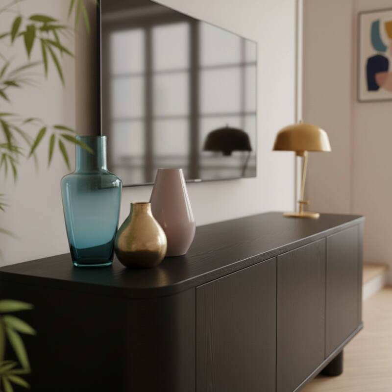 Mobile TV in effetto legno 120 cm (3/8)