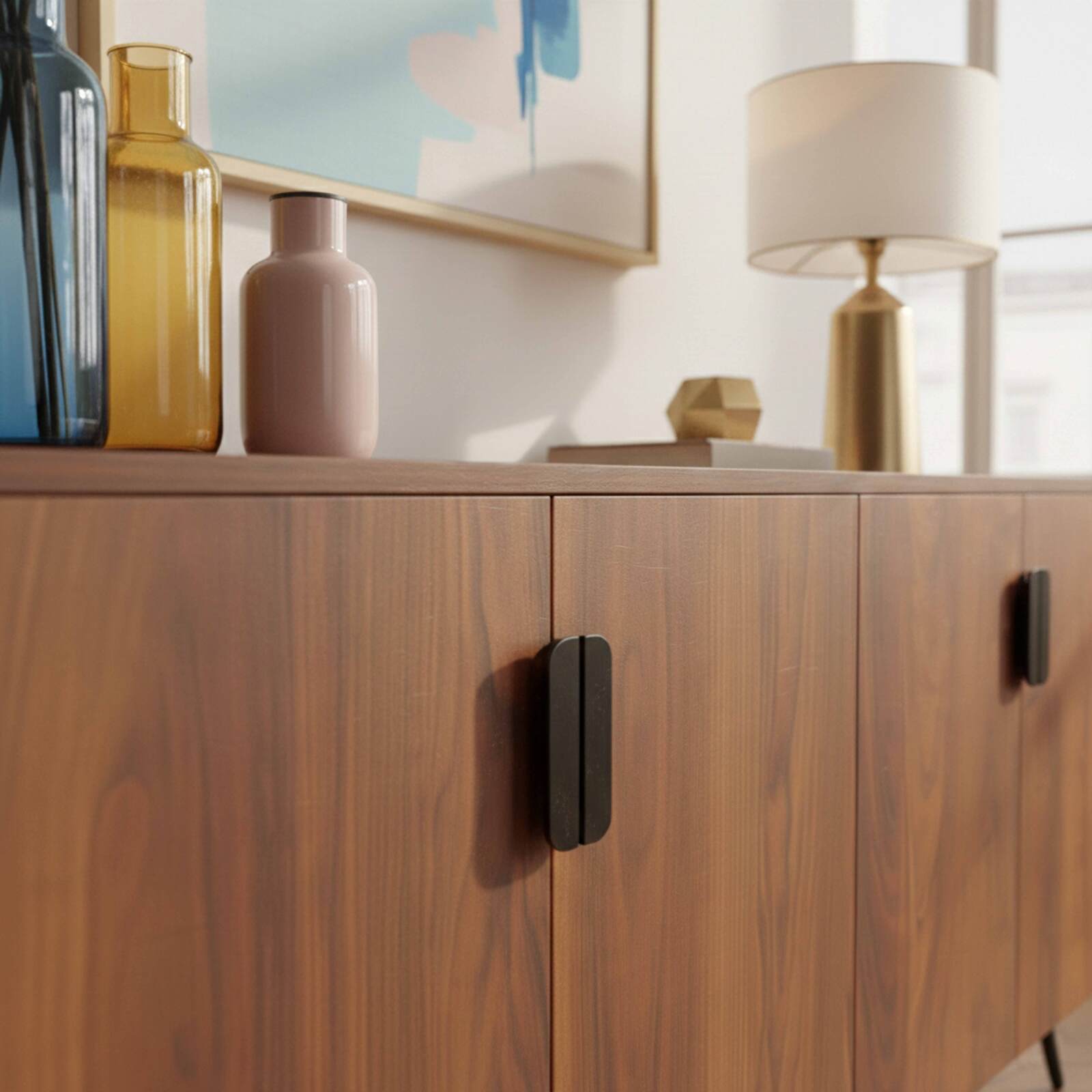 Buffet effetto legno 4 ante 160 cm