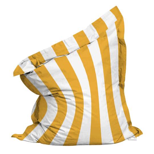 Pouf a righe da esterno impermeabile XL 140x120 cm
