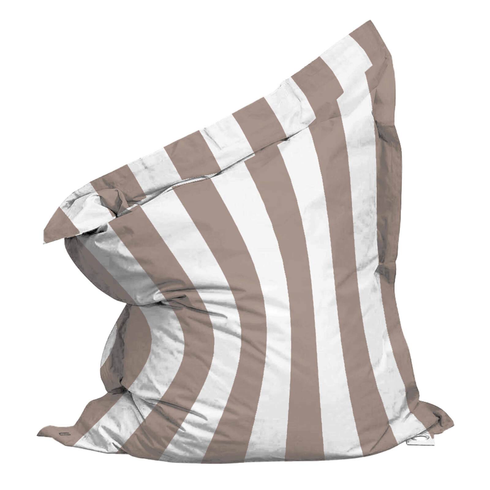 Pouf a righe da esterno impermeabile XL 140x120 cm