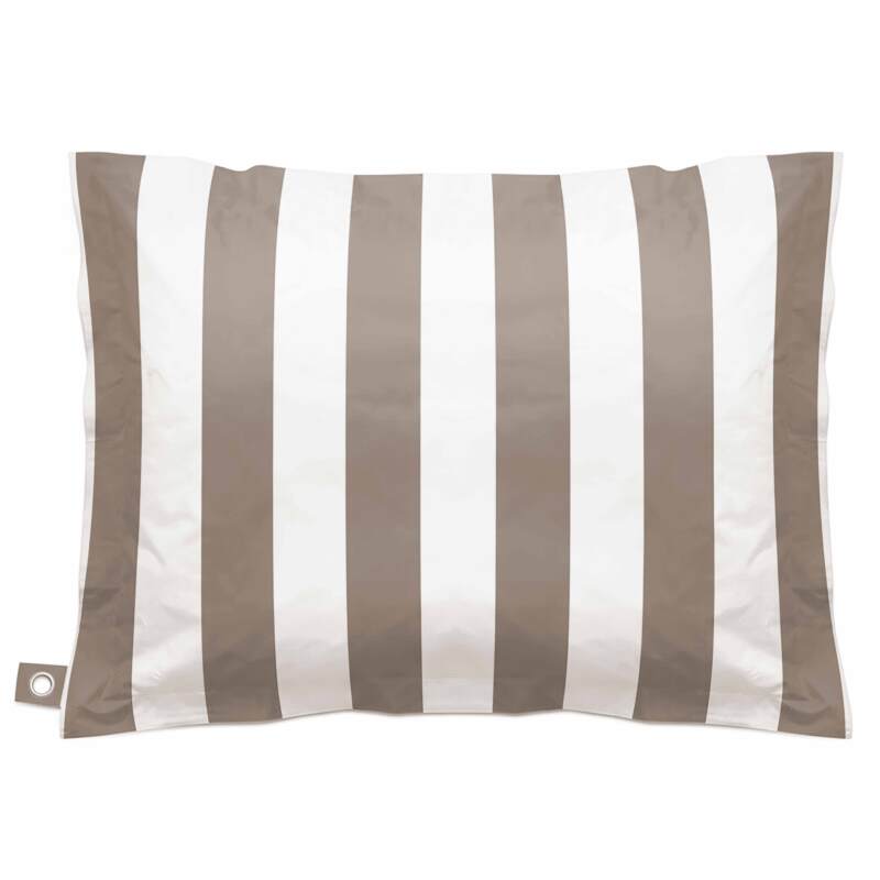 Pouf a righe da esterno impermeabile XXL 140x120 cm (2/3)