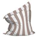Pouf a righe da esterno impermeabile XXL 140x120 cm