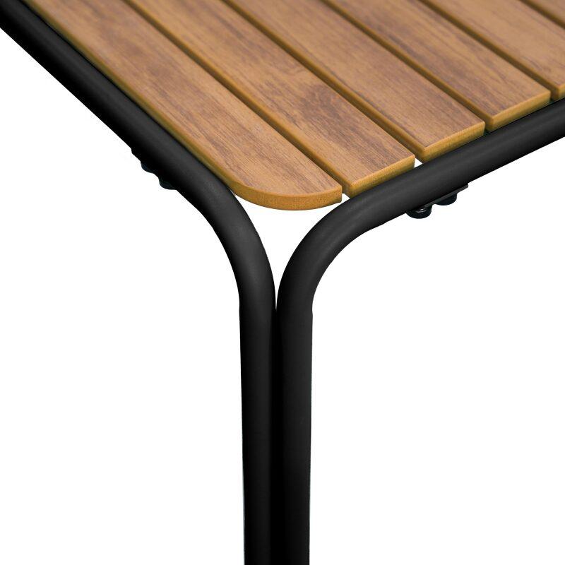 Tavolo da giardino bistrot quadrato in metallo y polywood per 2 persone 70x70 cm (4/6)