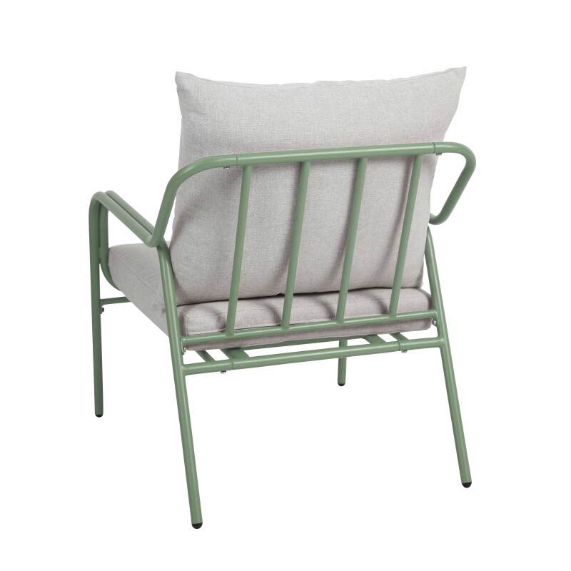 Salotto da giardino in metallo e vetro temperato a 4 posti  (5/8)