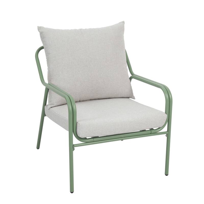 Salotto da giardino in metallo e vetro temperato a 4 posti  (4/8)