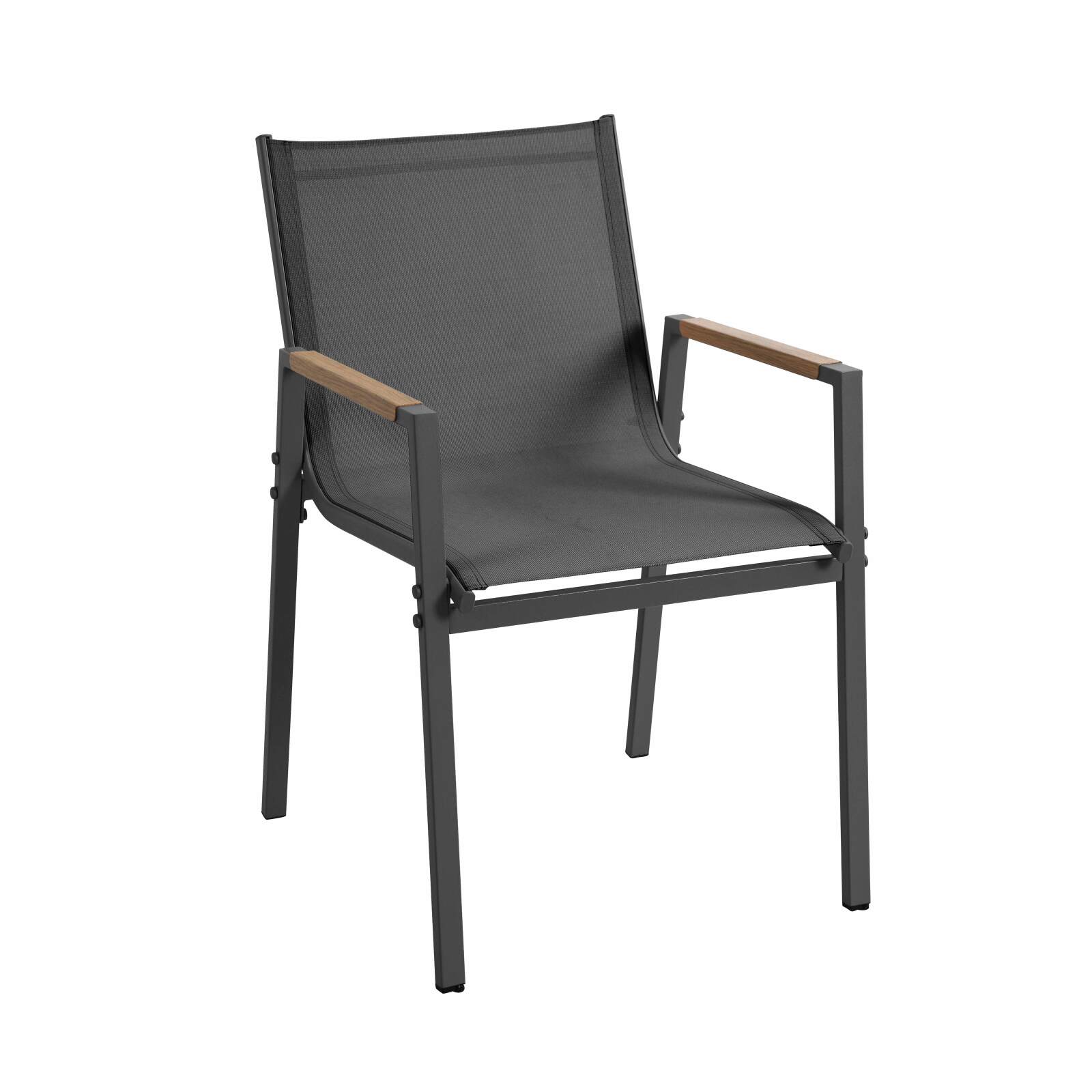 Tavolo da giardino in metallo e polywood 150x90 cm e 6 sedie