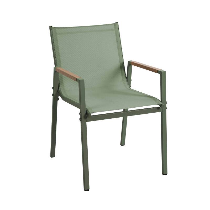 Tavolo da giardino in metallo e polywood 150x90 cm e 6 sedie (4/7)