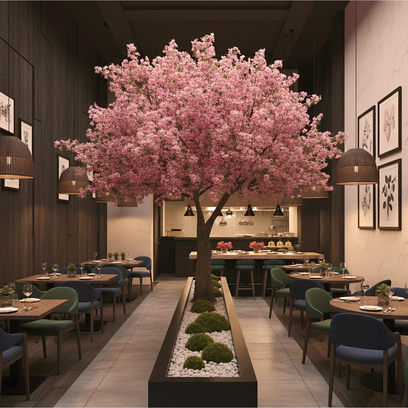 Ciliegio artificiale di alta qualità, alto 300 cm