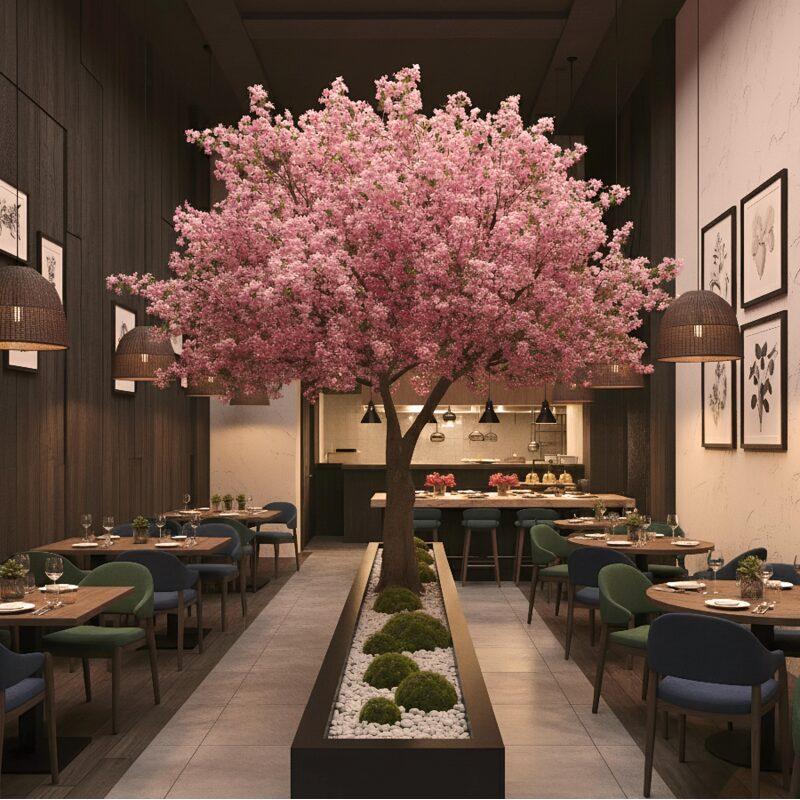 Ciliegio artificiale di alta qualità, alto 300 cm