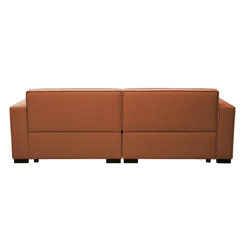 Divano 3 posti in velluto a coste con cuscini (5/9)