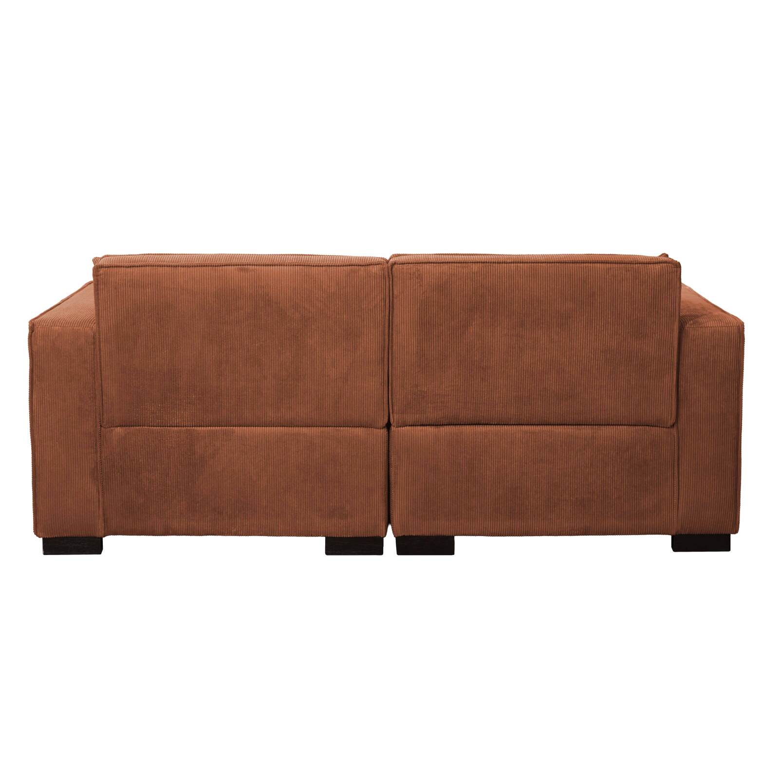 Divano 2 posti in velluto a coste con cuscini