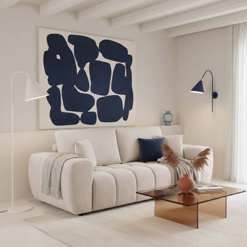 Divano 3 posti in tessutocon cuscino (7/8)