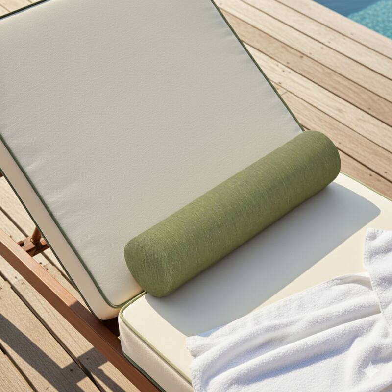 Sdraio da giardino in alluminio effetto legno reclinabili 4 posizioni con cuscino - Set di 2 (2/7)