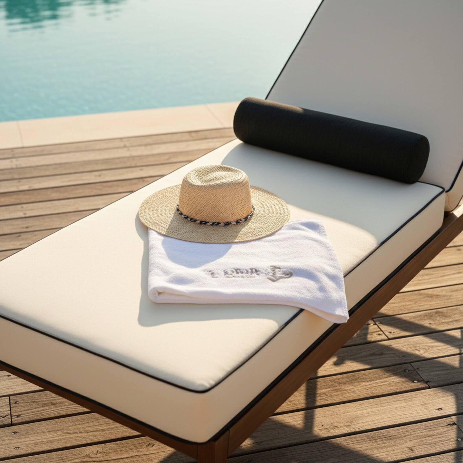 Sdraio da giardino in alluminio effetto legno reclinabili 4 posizioni con cuscino - Set di 2