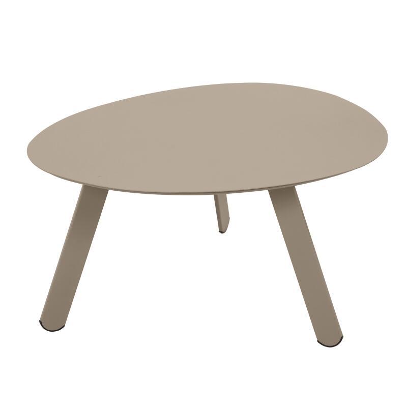 Tavolini piccoli impilabili da esterno rotondi in metallo Ø68x40 cm e Ø55x36 cm - Per 2 (2/5)