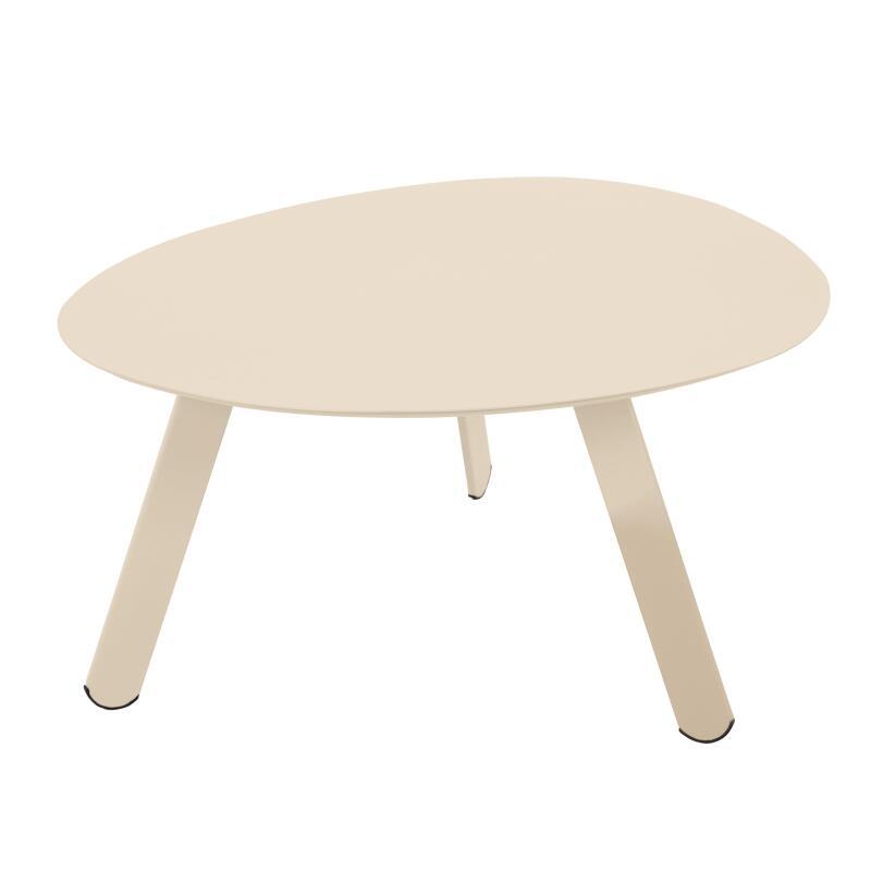 Tavolini piccoli impilabili da esterno rotondi in metallo Ø68x40 cm e Ø55x36 cm - Per 2 (4/7)