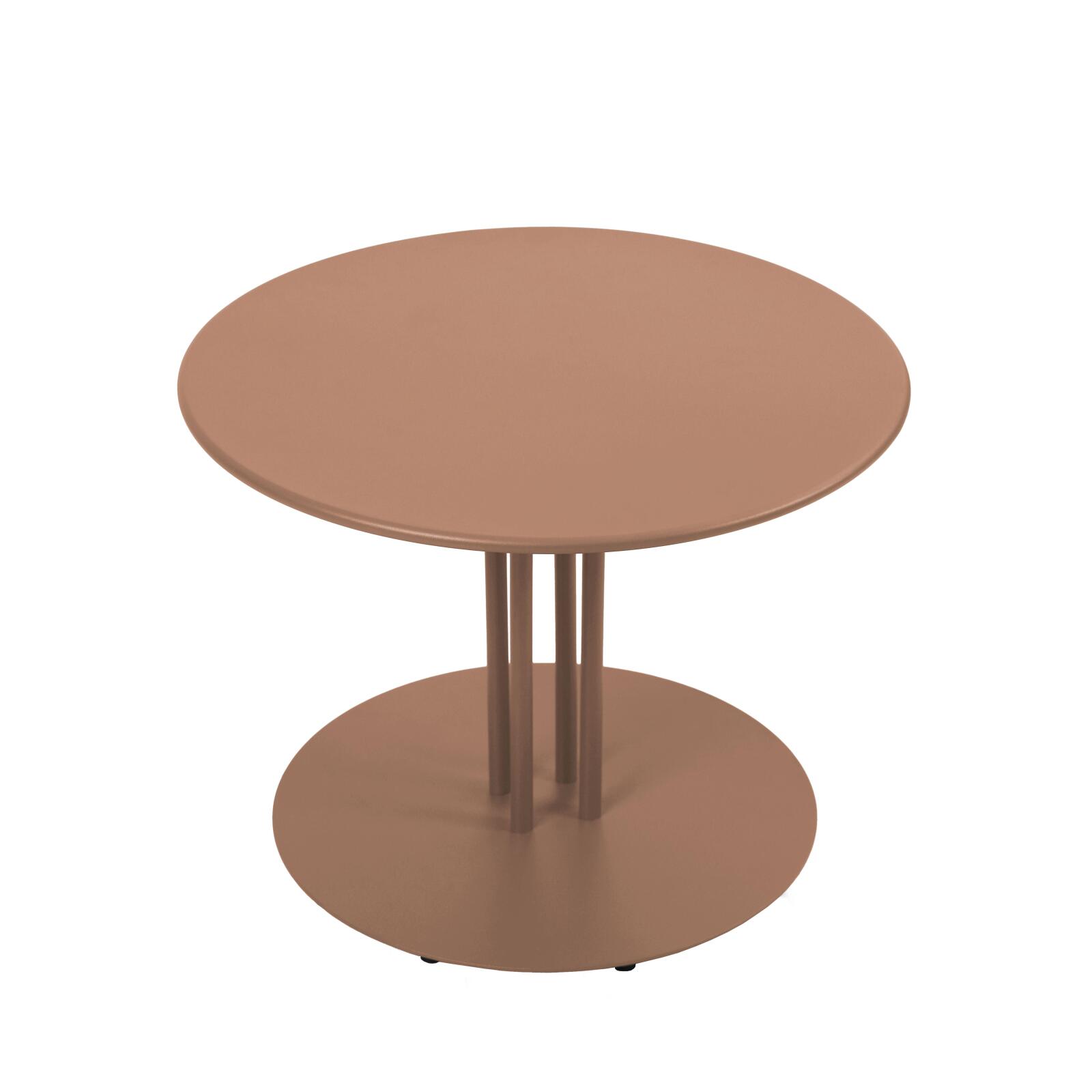 Tavolino piccolo da esterno rotondo in metallo Ø50x38 cm