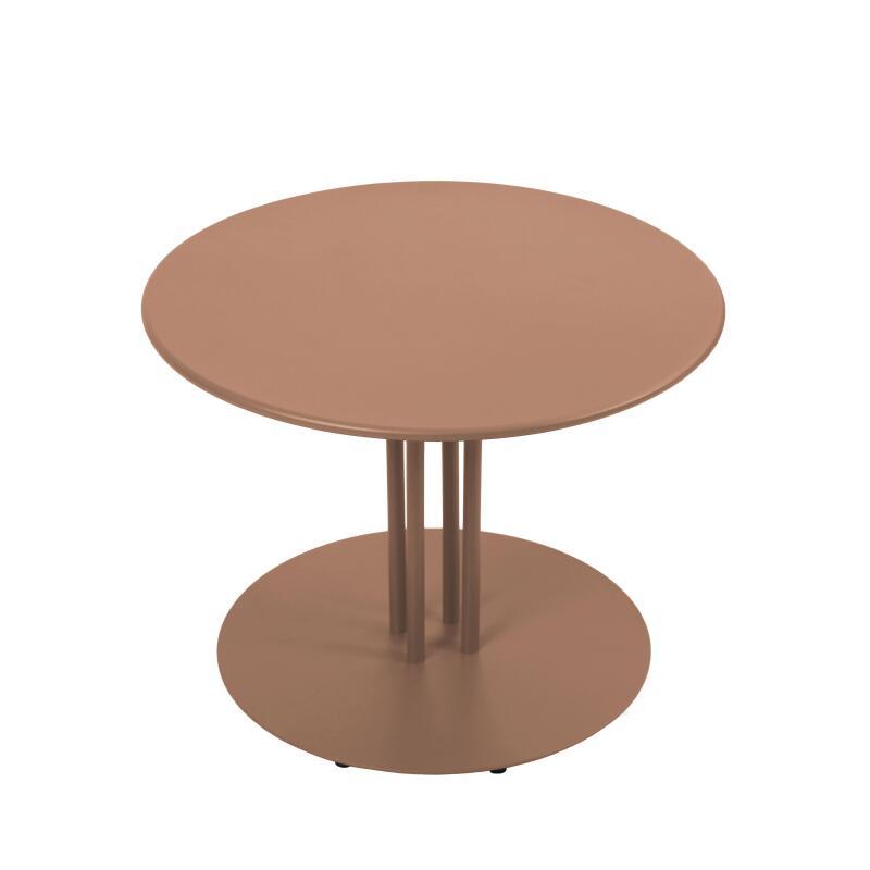 Tavolino piccolo da esterno rotondo in metallo Ø50x38 cm (3/4)