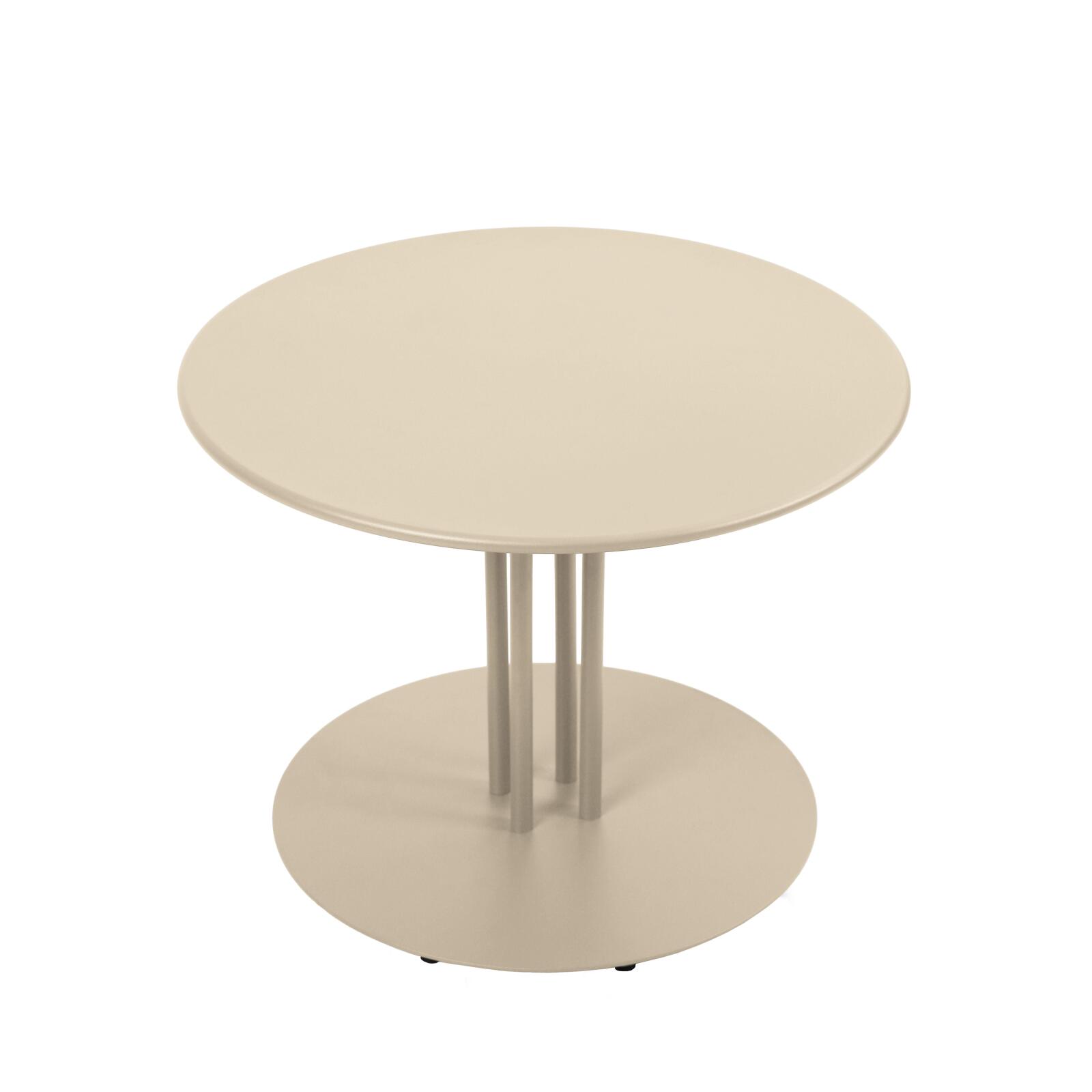 Tavolino piccolo da esterno rotondo in metallo Ø50x38 cm